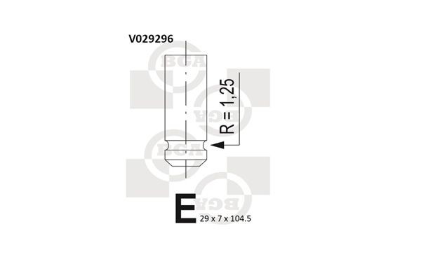BGA Exhaust valve Article number: V029296 cheaply