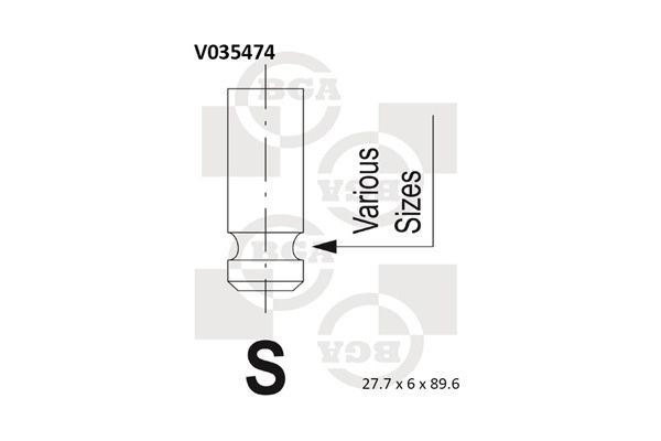 BGA Inlet valve Article number: V035474 cheaply