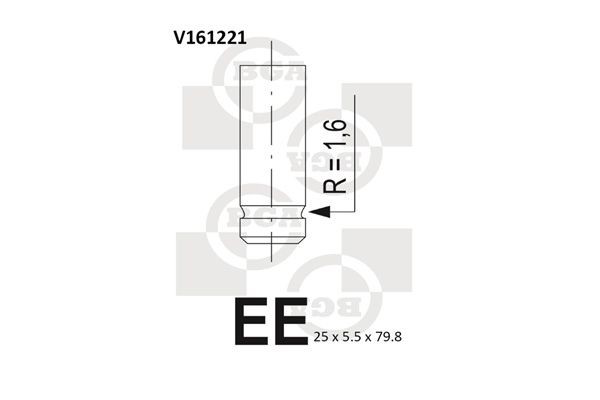 BGA Exhaust valve Article number: V161221 cheaply