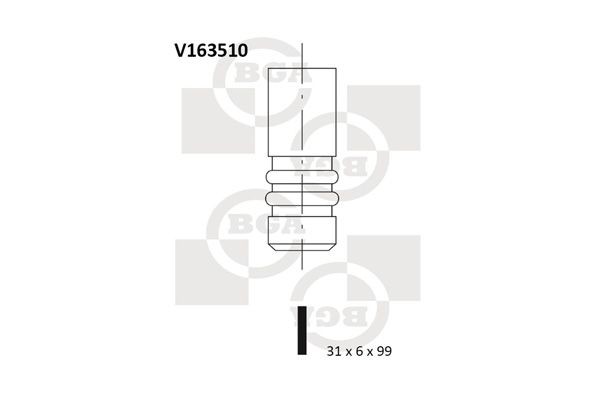BGA Inlet valve Article number: V163510 cheaply