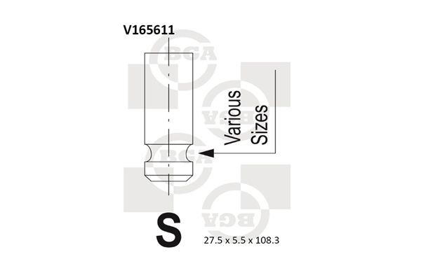 BGA Exhaust valve Article number: V165611 cheaply