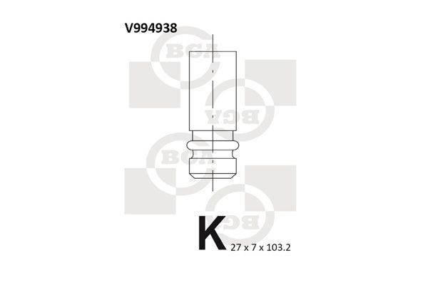 BGA Exhaust valve Article number: V994938 cheaply