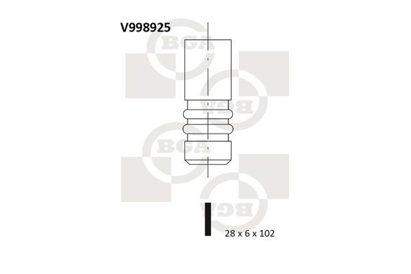 BGA Exhaust valve Article number: V998925 cheaply