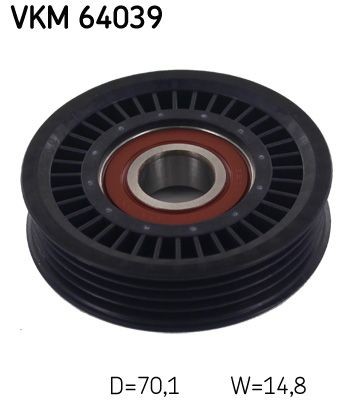 SKF Deflection / Guide Pulley, v-ribbed belt Article number: VKM 64039 cheaply