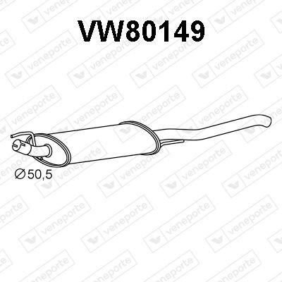 VENEPORTE Rear silencer Article number: VW80149 cheaply