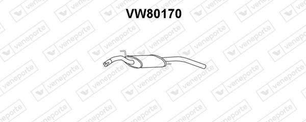 VENEPORTE Rear silencer Article number: VW80170 cheaply