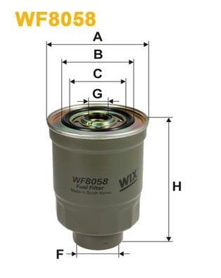 WIX FILTERS Kütusefilter Artikli number: WF8058 soodsalt
