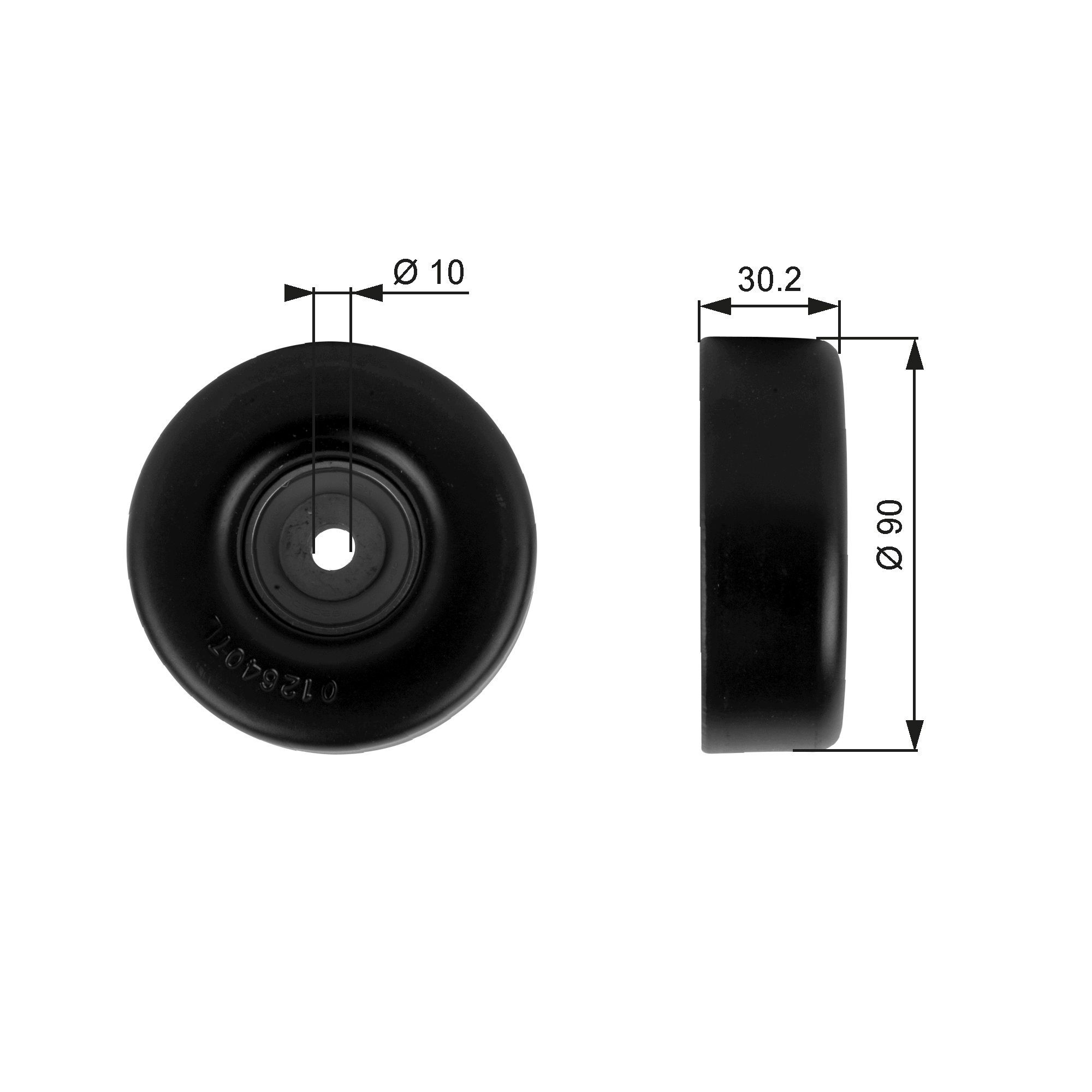 GATES Deflection / Guide Pulley, v-ribbed belt Article number: T38042 cheaply