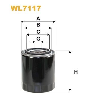 WIX FILTERS Oil filter Article number: WL7117 cheaply