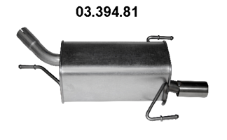 VEGAZ Middle silencer Article number: FTS-325EBER cheaply