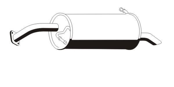 VEGAZ Rear silencer Article number: HUS-146ERNS cheaply