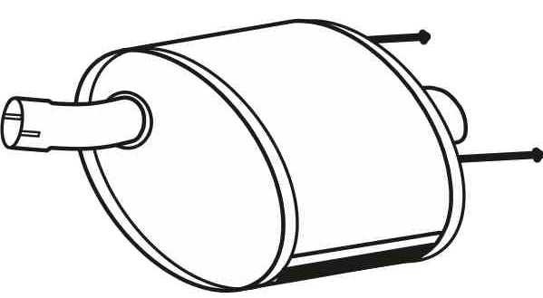 VEGAZ Rear silencer Article number: OS-750 cheaply