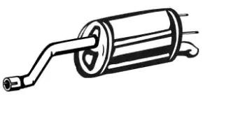 VEGAZ Rear silencer Article number: OS-764 cheaply