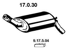 VEGAZ Rear silencer Article number: RS-258EBER cheaply