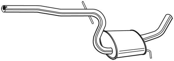 VEGAZ Rear silencer Article number: VS-567 cheaply