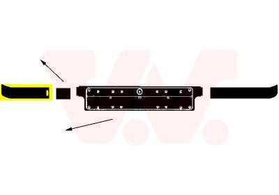 VAN WEZEL Bumper moulding Article number: 0640584 cheaply