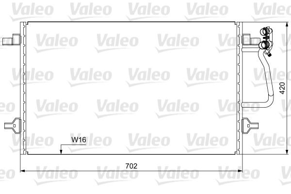VALEO Air conditioning condenser Article number: 814030 cheaply