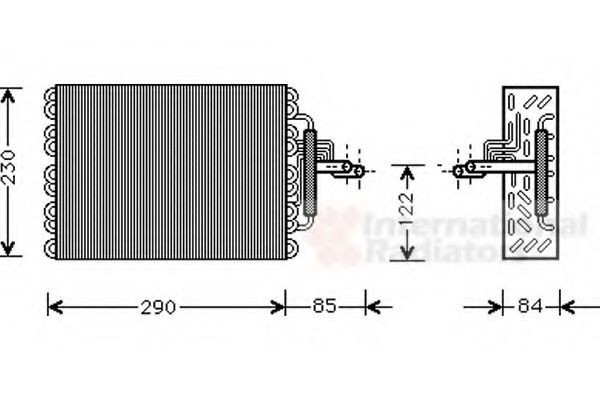 VAN WEZEL Air conditioning evaporator Article number: 0900V016 cheaply