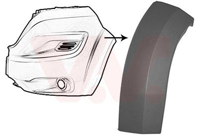 VAN WEZEL Fender flare Article number: 1652521 cheaply