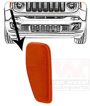 VAN WEZEL Reflex Reflector Article number: 2128902 cheaply