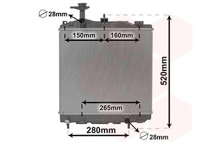 VAN WEZEL Engine radiator Article number: 32002266 cheaply
