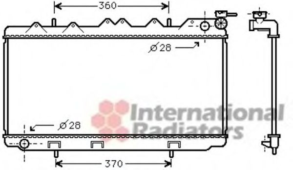 VAN WEZEL Radiaator, mootorijahutus Artikli number: 13002298 soodsalt