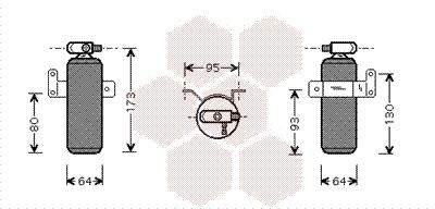 VAN WEZEL Dryer, air conditioning Article number: 1300D095 cheaply