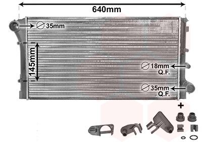 VAN WEZEL Radiaator, mootorijahutus Artikli number: 17002295 soodsalt