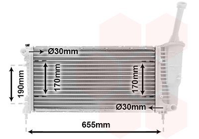 VAN WEZEL Engine radiator Article number: 17002308 cheaply