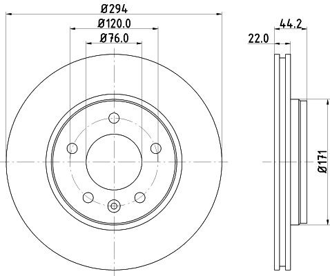 MINTEX Brake disc Article number: MDC1708C cheaply