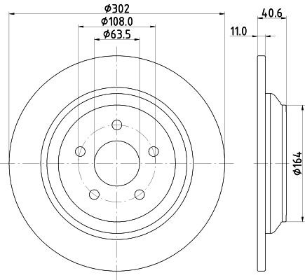 MINTEX Brake disc Article number: MDC2808C cheaply