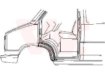 VAN WEZEL Wing fender Article number: 1745155 cheaply