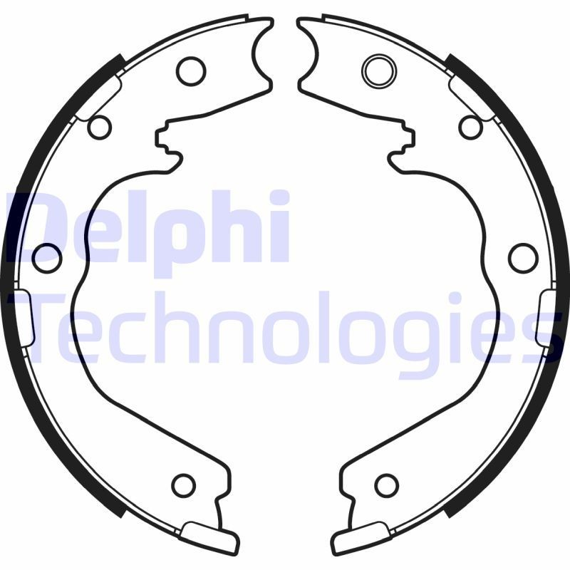 DELPHI Brake Shoe Set Article number: LS2137 cheaply