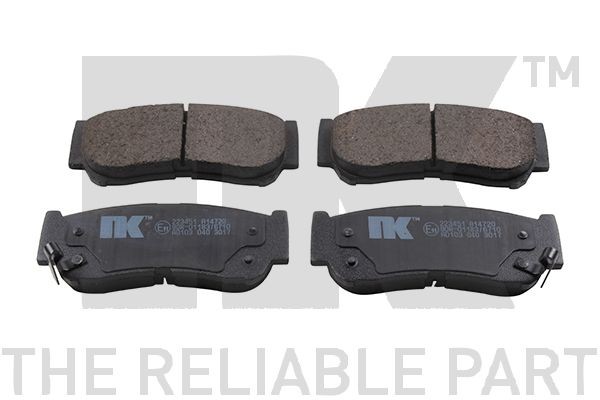 NK Brake pad set Article number: 223451 cheaply