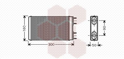 VAN WEZEL Heater matrix Article number: 26006019 cheaply