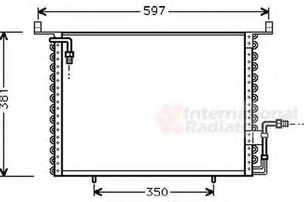VAN WEZEL Air conditioning condenser Article number: 30005194 cheaply