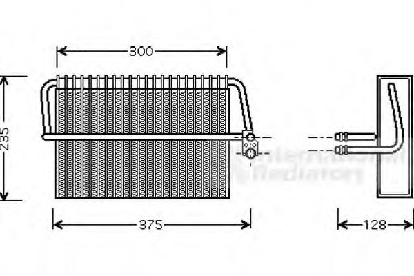 VAN WEZEL Air conditioning evaporator Article number: 3000V325 cheaply
