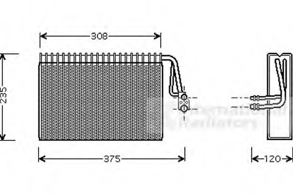 VAN WEZEL Air conditioning evaporator Article number: 3000V327 cheaply