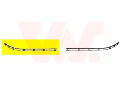 VAN WEZEL 3032482 Bumper moulding C-Class C 270 CDI 2.7 (203.216) 170 PS Diesel 2007