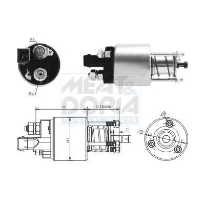 MEAT & DORIA Starter solenoid Article number: 46294 cheaply
