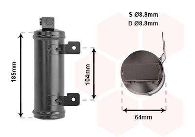 VAN WEZEL Dryer, air conditioning Article number: 3700D282 cheaply
