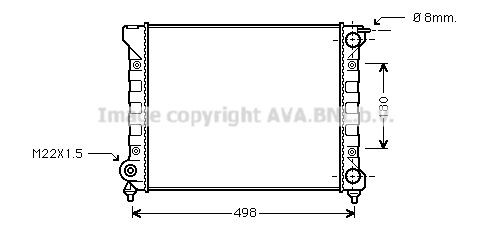 AVA COOLING SYSTEMS Radiaator, mootorijahutus Artikli number: VN2047 soodsalt