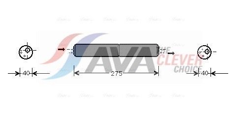 AVA COOLING SYSTEMS VN3264 Õliradiaator, roolimine TOUAREG 3.2 V6 220 HP Bensiin 2010
