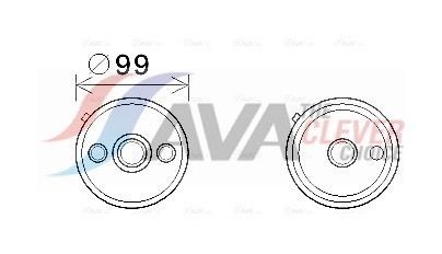 AVA COOLING SYSTEMS Automatic transmission oil cooler Article number: VN3358 cheaply