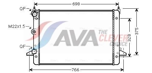 AVA COOLING SYSTEMS Air conditioning condenser Article number: VN5150 cheaply