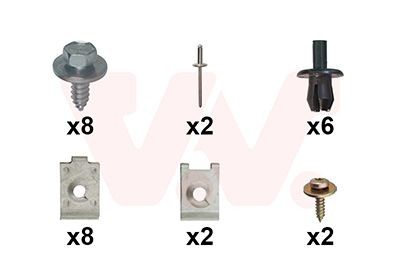 VAN WEZEL Mounting Kit, mud guard Article number: 3742796 cheaply