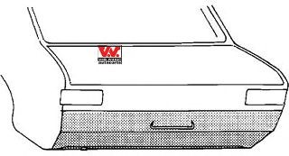 VAN WEZEL Rear Panel Article number: 3758.35 cheaply