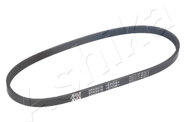 ASHIKA Serpentine belt Article number: 112-4PK670 cheaply