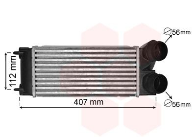 VAN WEZEL Intercooler Article number: 40004334 cheaply