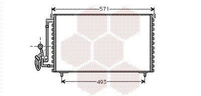 VAN WEZEL Air conditioning condenser Article number: 40005155 cheaply